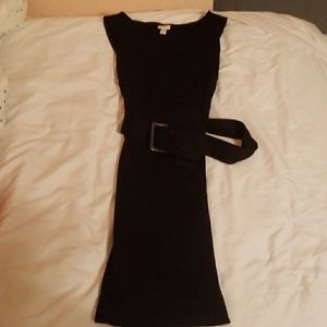 Classic Black Belted Dress